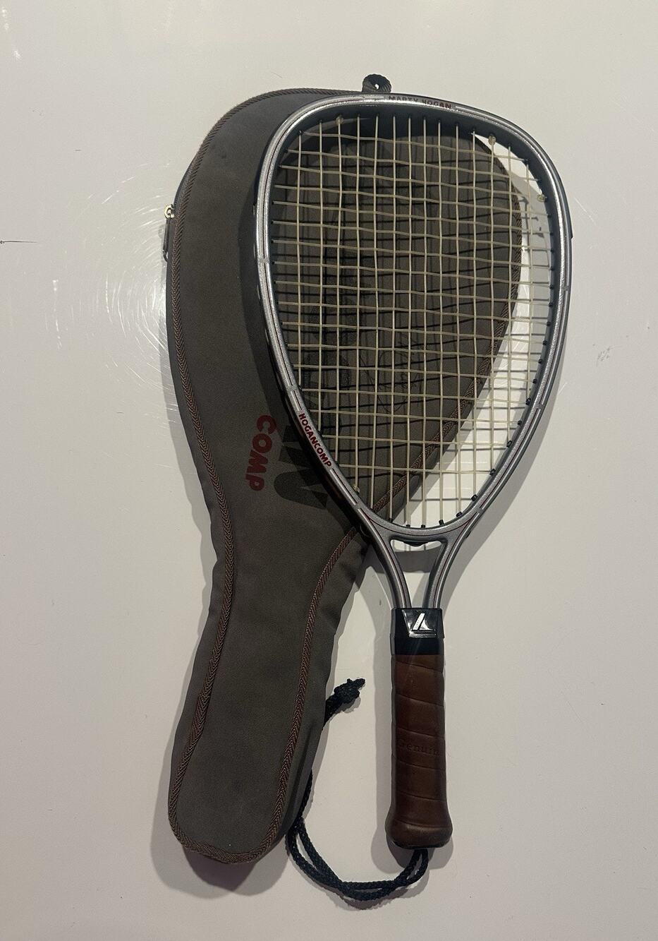 Vintage Marty Hogan Signature Comp Graphite RacQuetball Racquet Cowhide Grip